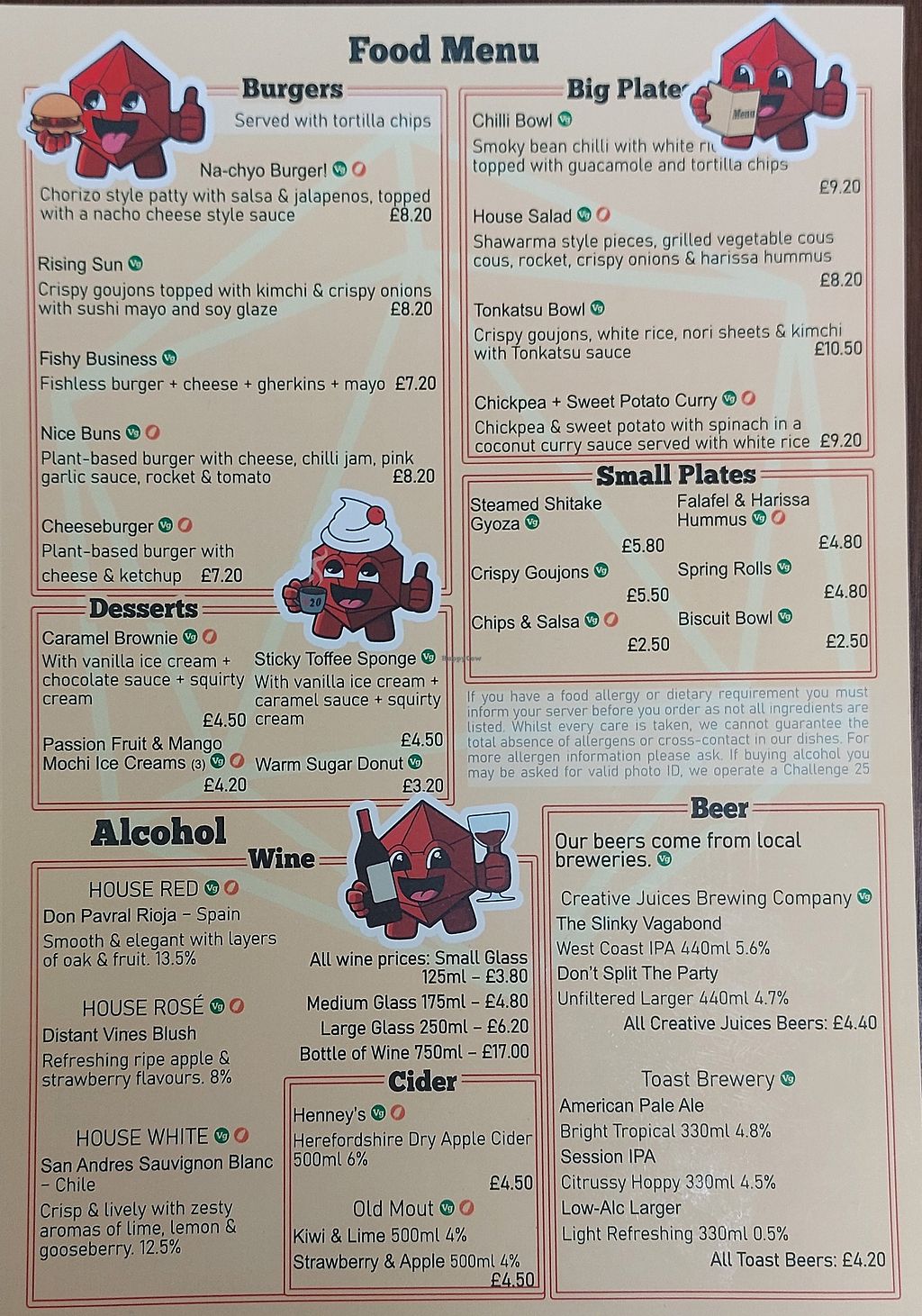 d20 Board Game Cafe Uxbridge Restaurant HappyCow