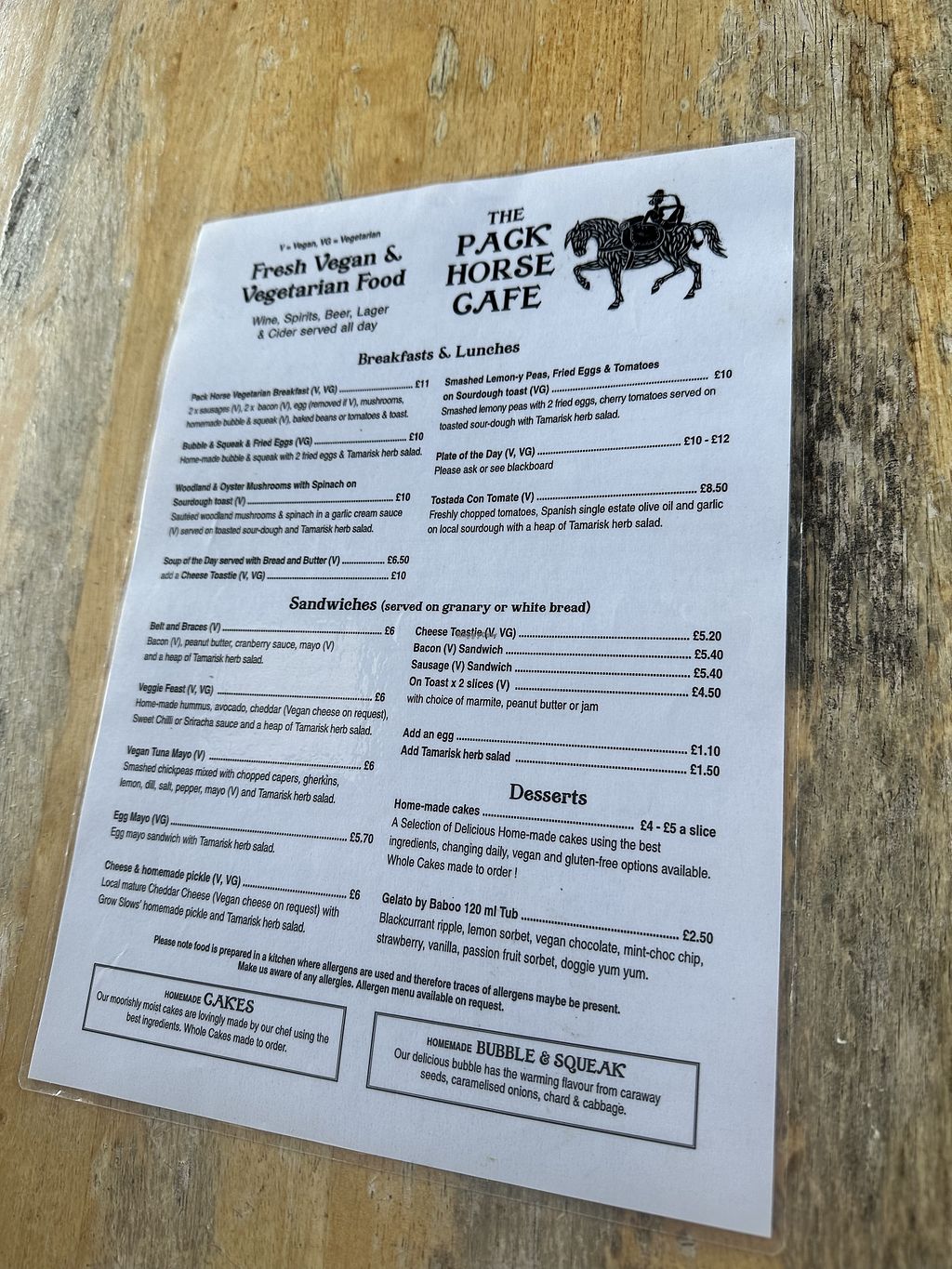 The Pack Horse Cafe Bridport Restaurant HappyCow
