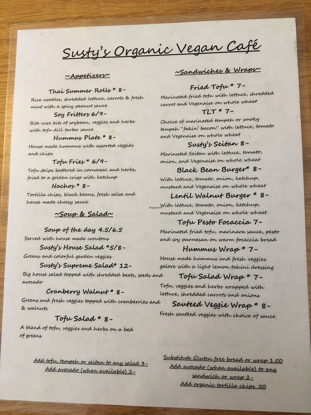 CLOSED Susty's Cafe Northwood New Hampshire Restaurant HappyCow