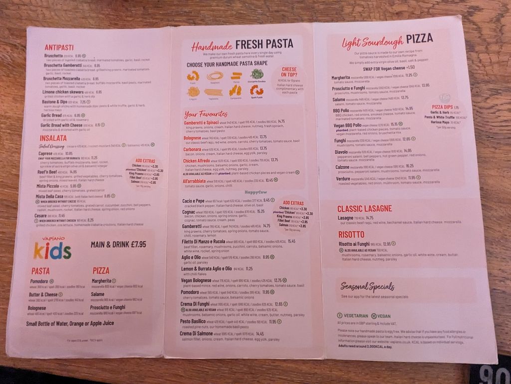 Vapiano Manchester Restaurant HappyCow