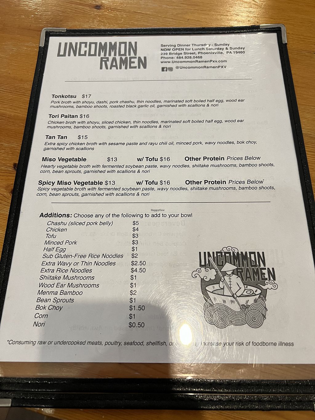 Ramen Phoenixville Pennsylvania Restaurant HappyCow