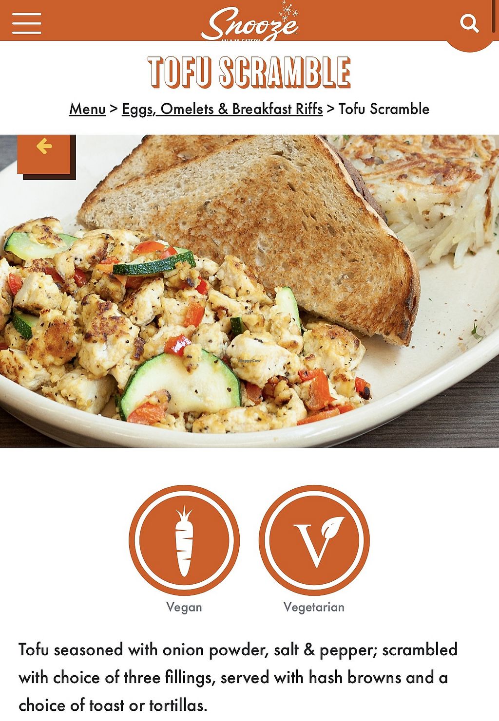 Snooze - Frisco Texas Restaurant - HappyCow