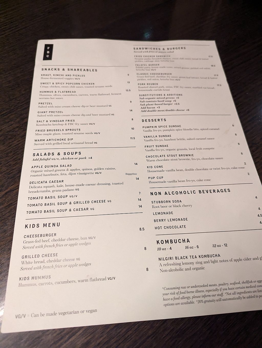 Ferment Brewing Company Hood River Oregon Restaurant HappyCow