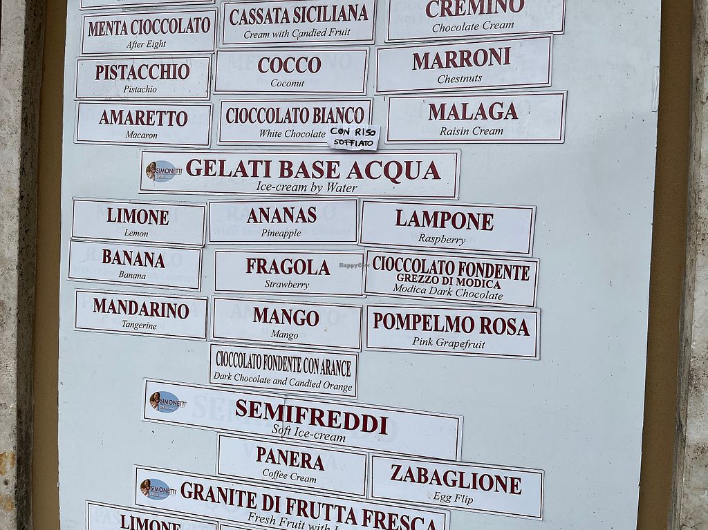 Simonetti Gelati Santa Margherita Ice Cream HappyCow