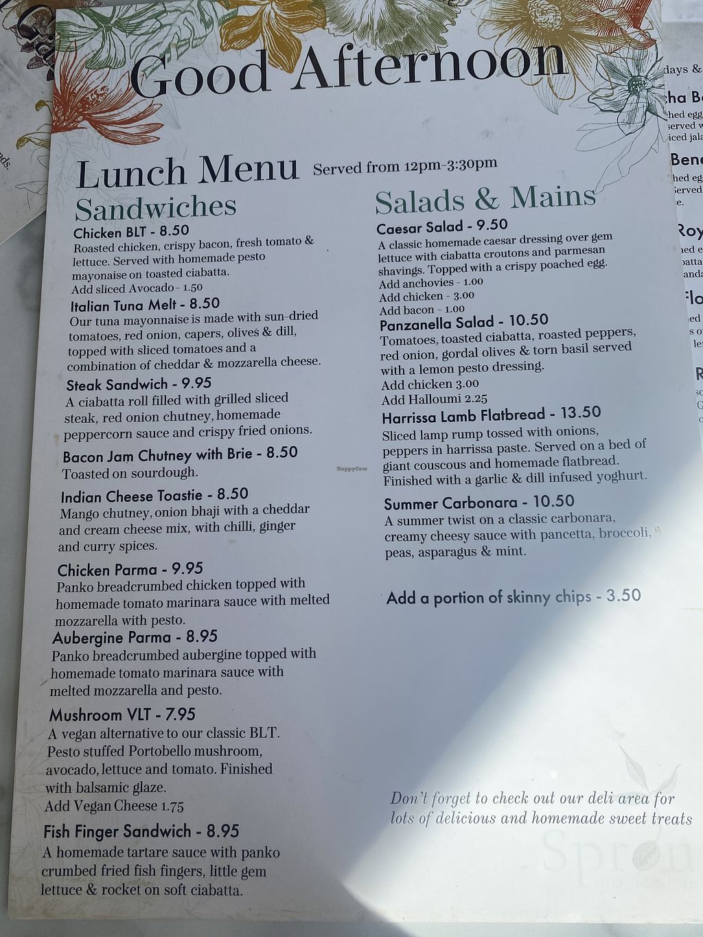 Sprout Kitchen Garden Ellesmere Port Restaurant HappyCow