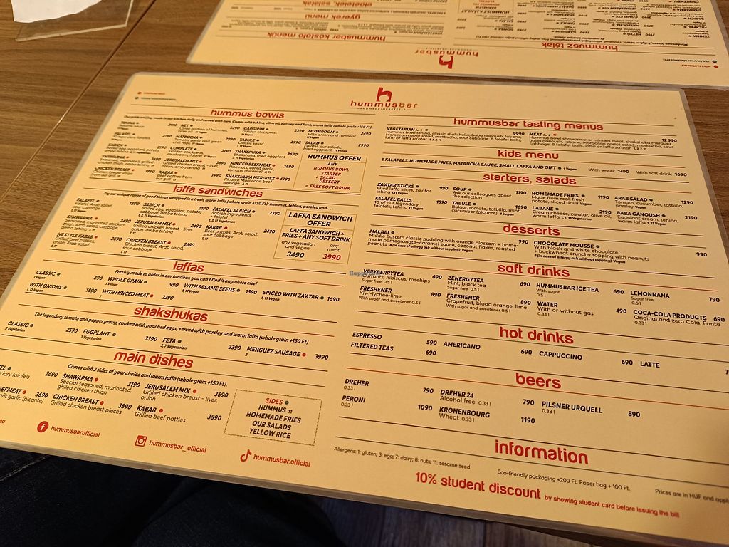 Hummus Bar Szeged Restaurant HappyCow