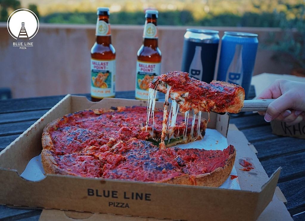 Blue Line Pizza Campbell California Restaurant HappyCow