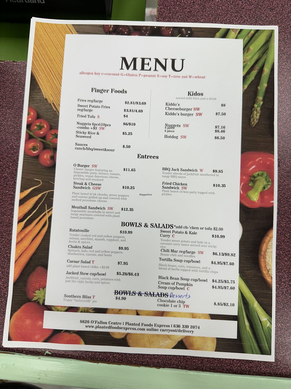 CLOSED Planted Foods Express Ofallon Missouri Restaurant HappyCow