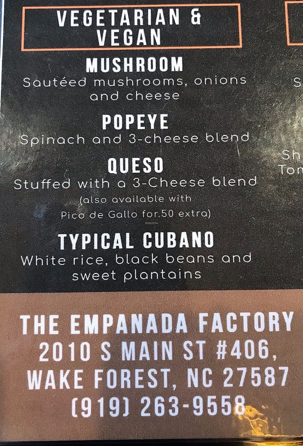 The Empanada Factory Wake Forest North Carolina Restaurant HappyCow