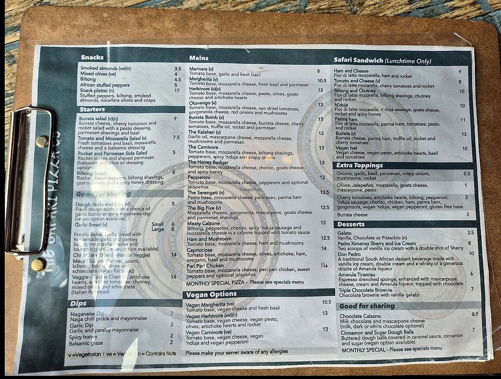 The Safari Pizza Co - Haywards Heath Restaurant - HappyCow