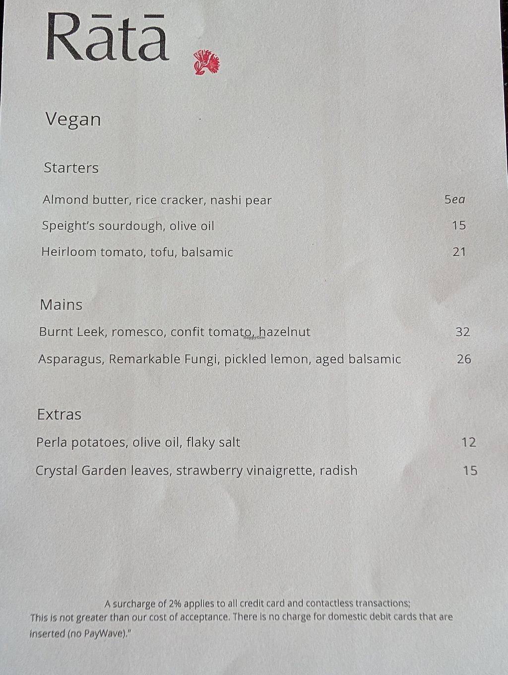 La Rata Menu Rata - Queenstown | Review