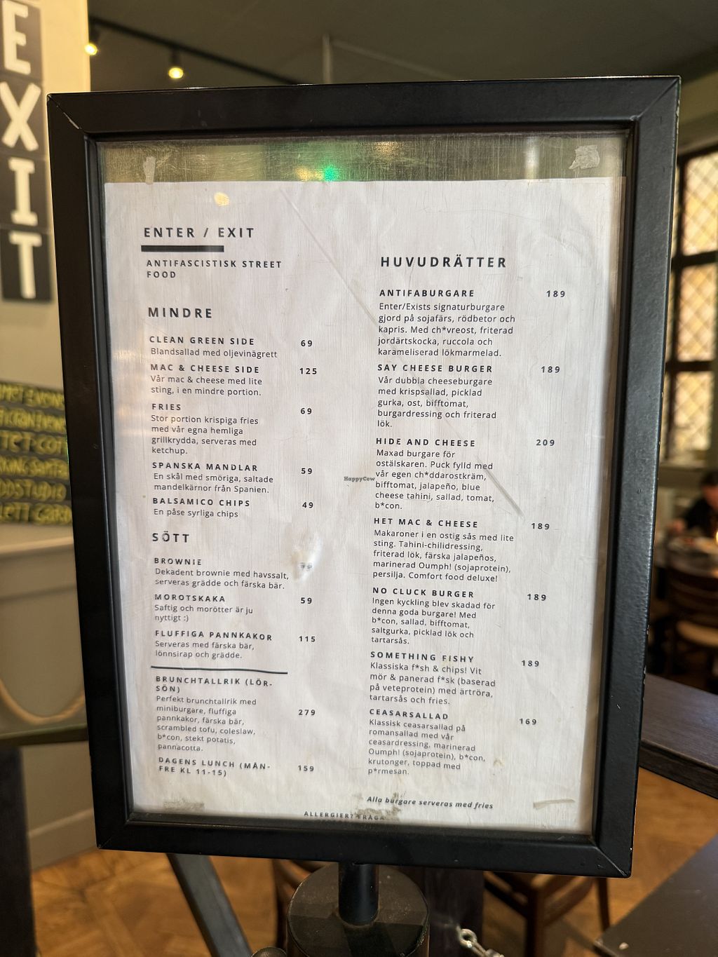 Enter/Exit - Stockholm Restaurant - HappyCow