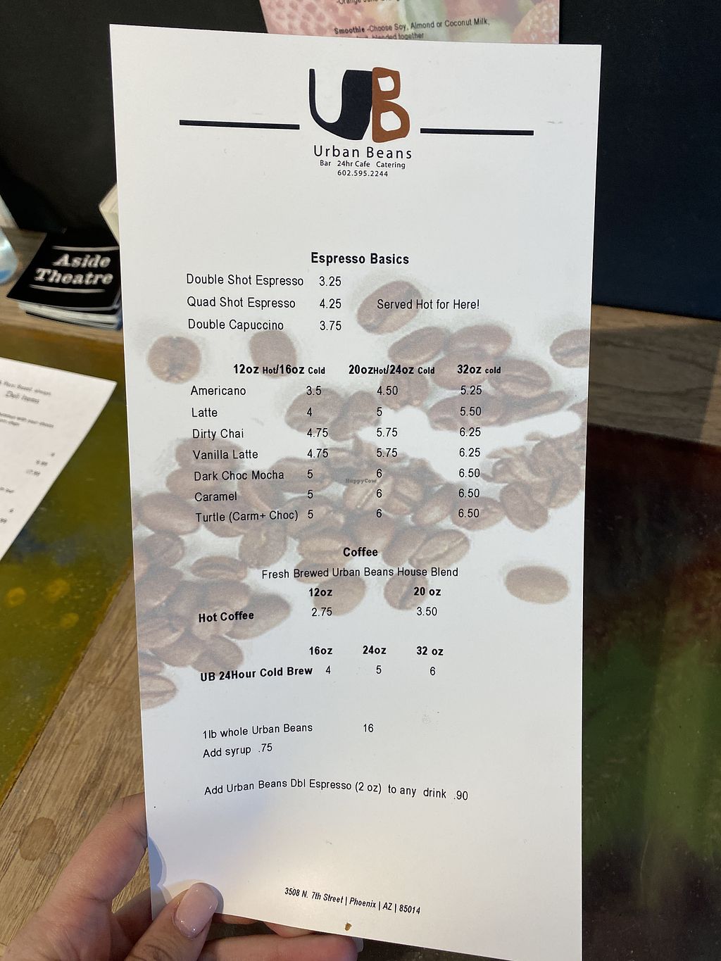 Urban Beans Phoenix Arizona Restaurant HappyCow