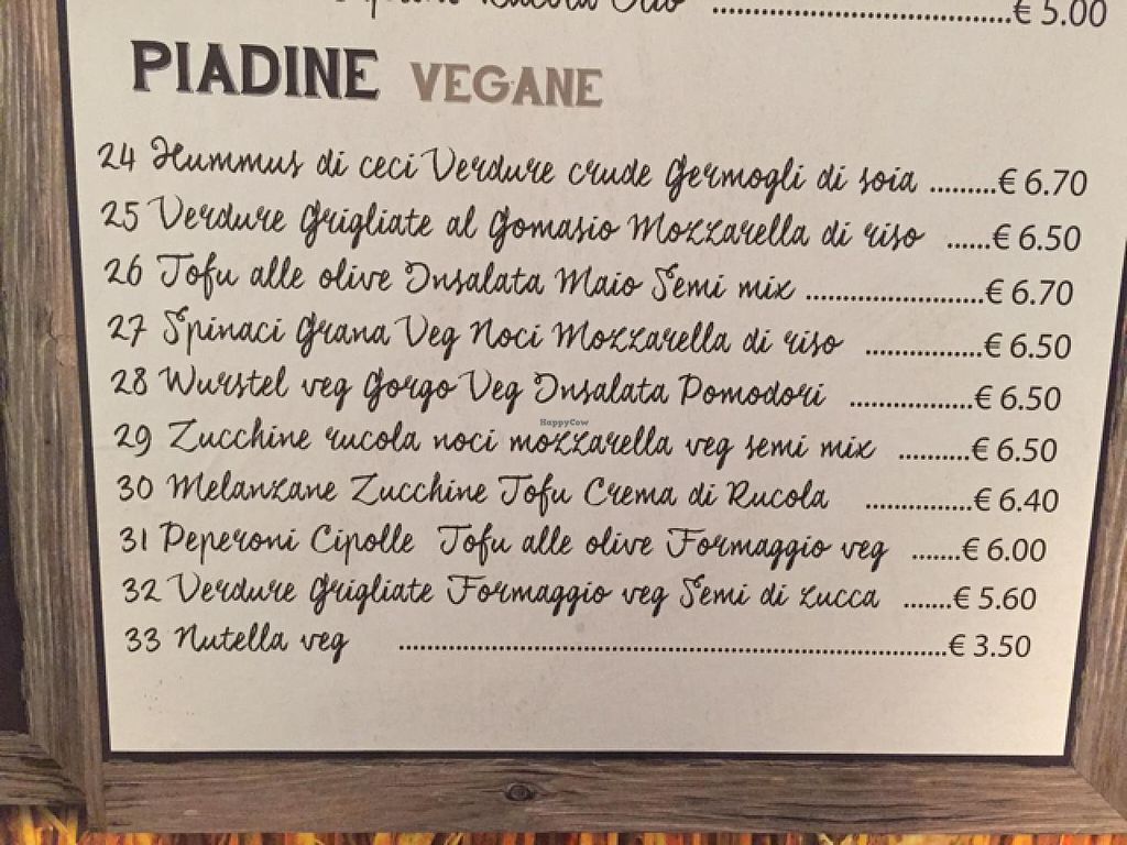 CLOSED Bella Piada Brescia Restaurant HappyCow