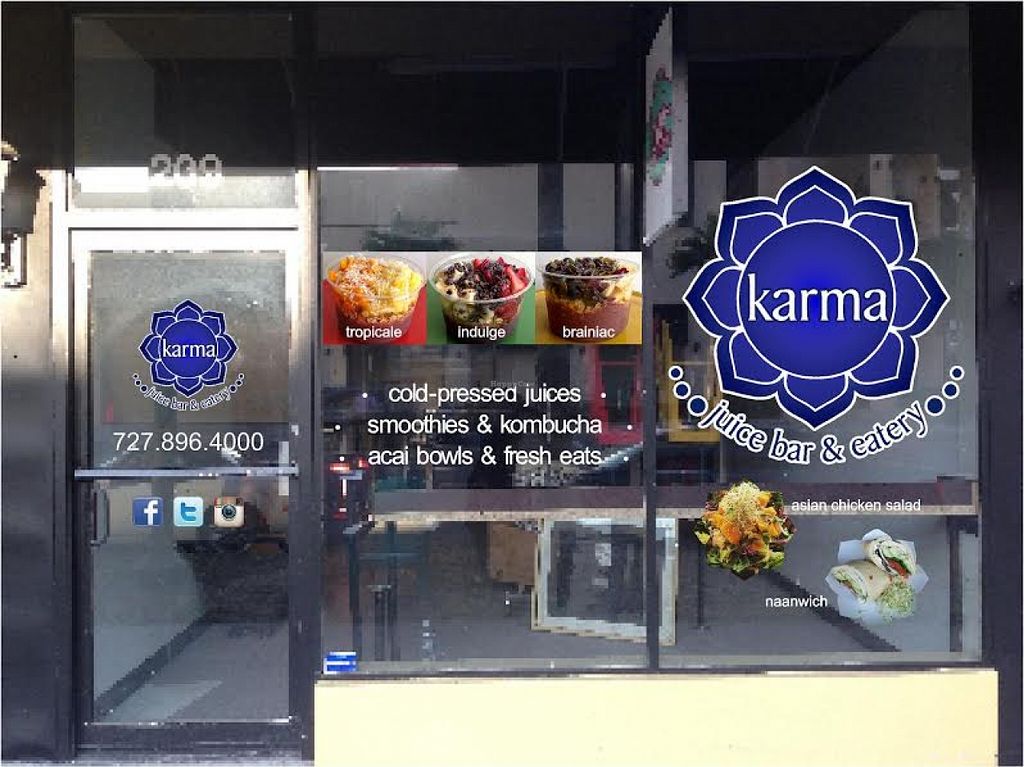 Karma Juice Bar and Eatery St Petersburg Florida Restaurant HappyCow
