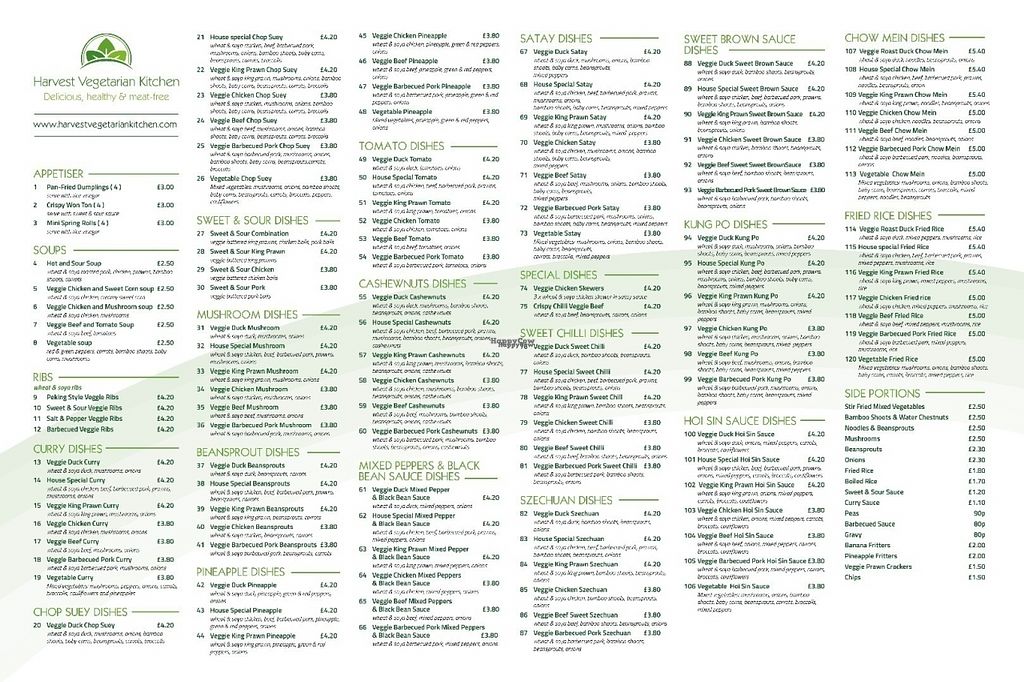 Harvest Vegetarian Kitchen Home Wrexham Menu Prices Restaurant Reviews Facebook