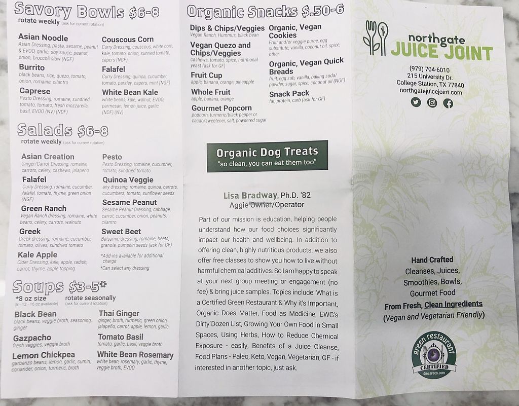 CLOSED Northgate Juice Joint Bryan Texas Restaurant HappyCow