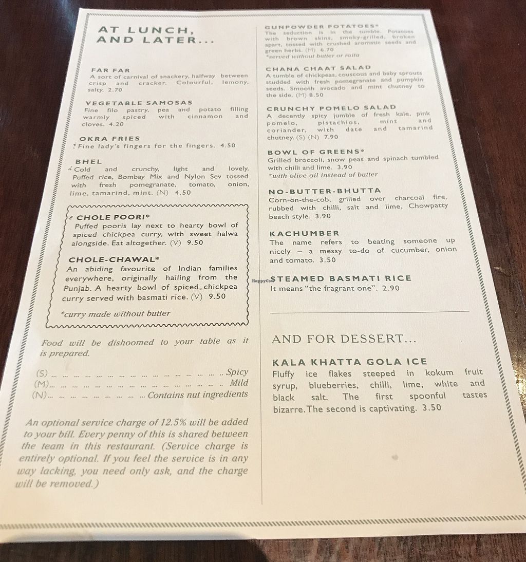 Dishoom Edinburgh Restaurant HappyCow