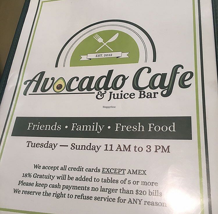 CLOSED Avocado Cafe & Juice Bar San Antonio Texas Restaurant HappyCow