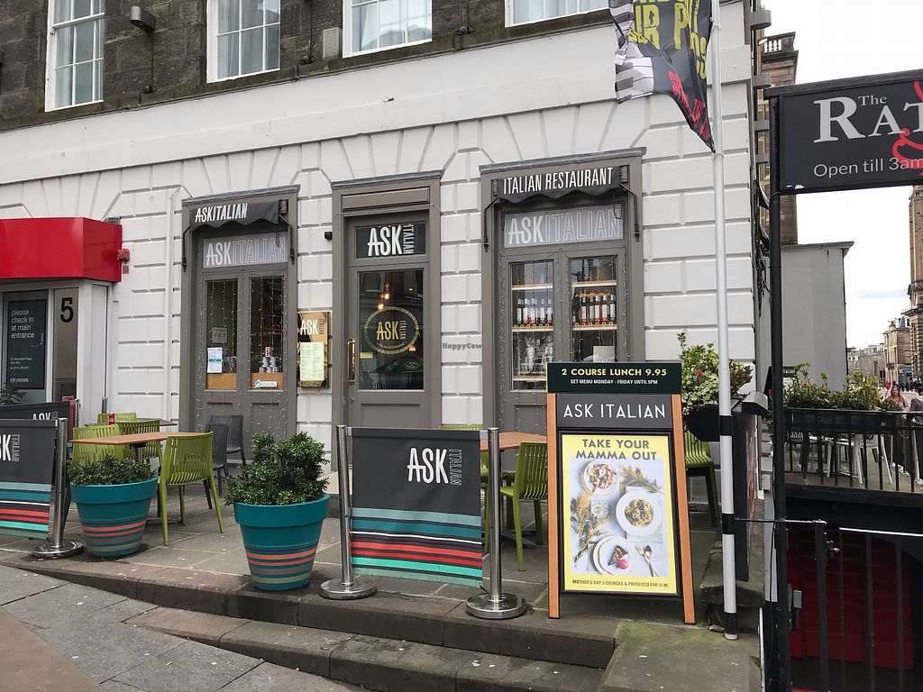 ASK Italian Edinburgh Restaurant HappyCow