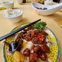 Sweet sour xhicken at GōngDé Lín - Godly - Nanjing Rd in Shanghai