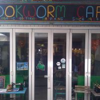 Outside at Bookworm Cafe in Outlying Islands
