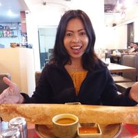 Paper masala dosa at Branto Pure Indian Vegetarian Club in Kowloon