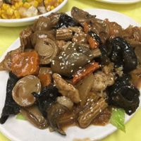 Mushroom and assorted vegetables stew at Po Lin Monastery 寶蓮禪寺齋堂 in Outlying Islands