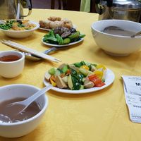 Canteen style food at Po Lin Monastery 寶蓮禪寺齋堂 in Outlying Islands