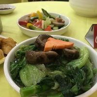 Mushroom and vegetables  at Po Lin Monastery 寶蓮禪寺齋堂 in Outlying Islands