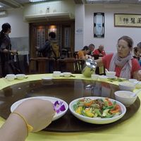 vegetarian plates at Po Lin Monastery 寶蓮禪寺齋堂 in Outlying Islands