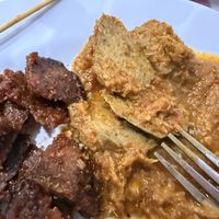 Dengdeng Pedas and Rendang (the latter particularly incredible)   at Happy Buddha in Kuta