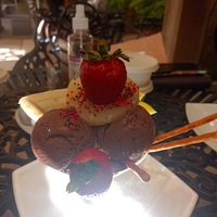 Vegetarian icecream. No vegan at Ananda in Tehran