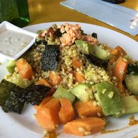 Main dish at Te'enim in Jerusalem