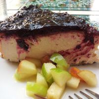 Vegan Lemon Cheesecake at Village Green - Jaffa in Jerusalem