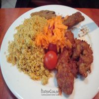 seitan and couscous at Taam Hachaim - Taste of Life in Tel Aviv