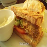 Veggie katsu sandwich. Delicious! at Cafe Proverbs 15:17 in Kyoto