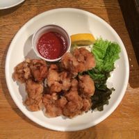 soy chicken nuggets  at Green Earth in Osaka