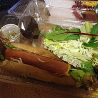 hotdog takeaway at Green Earth in Osaka