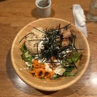 Fried soy meat bowl  at Green Earth in Osaka