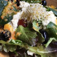 greek salat  at Green Earth in Osaka