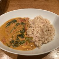 Mushroom and spinach curryy  at Green Earth in Osaka