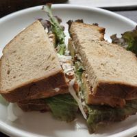 Tempeh sandwich at Green Earth in Osaka