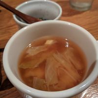 Very very good tofu veggie soup at Green Earth in Osaka