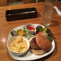 One of the burgers, I can't remember which one but it was so freaking good. at Green Earth in Osaka