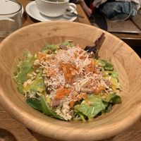 Tropical coconut carrot salad at Green Earth in Osaka