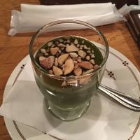 Matcha pudding at Green Earth in Osaka