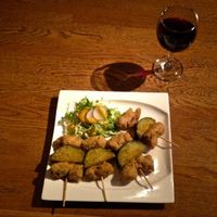 Spicy 'chicken' at Green Earth in Osaka