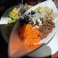 Donburi with soy meat   at Alishan Cafe in Saitama