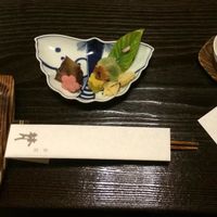 Appetizer course at Fucha Bon in Tokyo